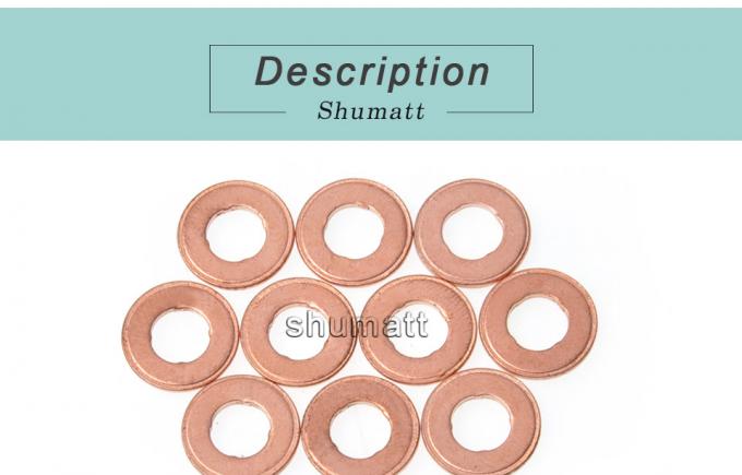 OEM new Bosch Injection Parts Injector Heat Schield Gasket Copper Washer Shim F00RJ01453