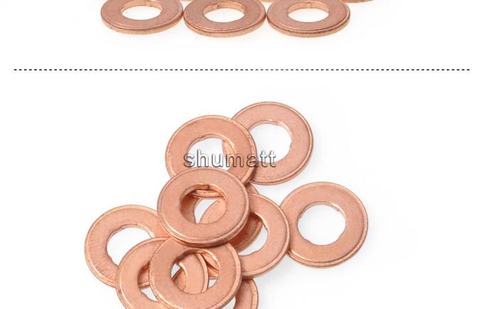 OEM new Injector Heat Schield Gasket Copper Washer Shim F00RJ01453 for 0445110381/408/563 injector