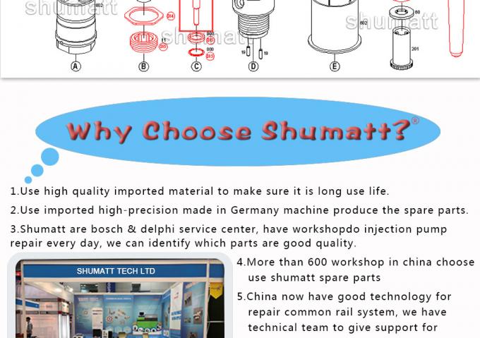 A+ new Shumatt  Injector Control Valve Set F00RJ00339 for 0445120010/014/015 injector
