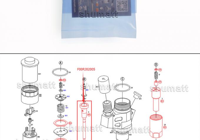 A+ new Shumatt  Injector Control Valve Set F00RJ02005 for 0445120008 injector