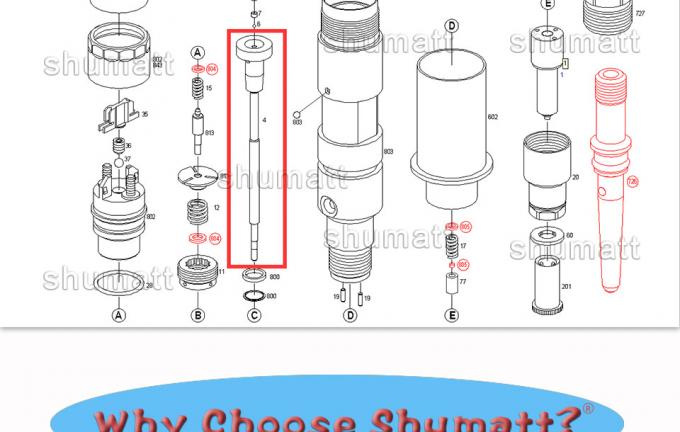 High quality  Injector Control Valve Set F00RJ02056 for 0445120142/310/325 Injector