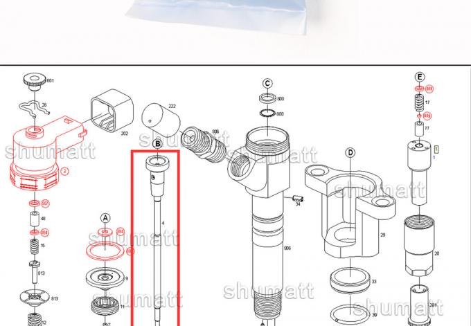 High quality  Injector Control Valve Set F00RJ01428 for 0445120048/049/090 Injector