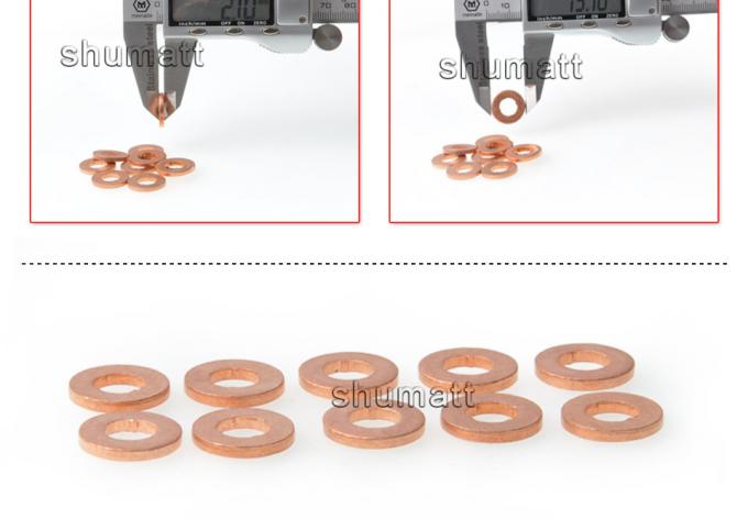 OEM new Shumatt  Injector Heat Schield Gasket Copper Washer Shim F00VC17504 for 0445110002/019/047/048 injector