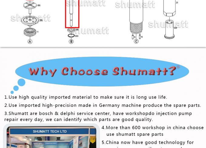 A+ new Shumatt Injector Control Valve Set F00VC01328 for 0445 110 137/140/263 injector