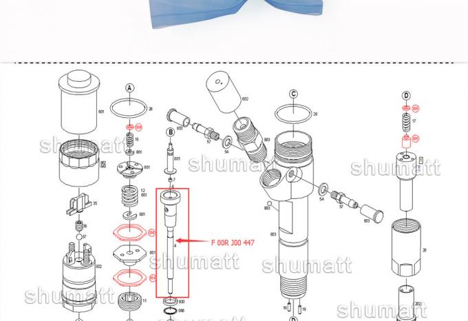 A+ new Shumatt Injector Control Valve Set F00RJ00447 for 0445 120 012/013/016 injector