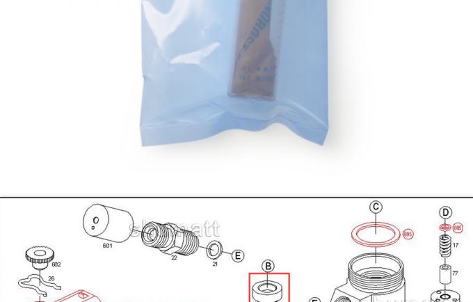 OEM new Injector Control Valve Set F00VC01358 for 0445110291/359/359 injector