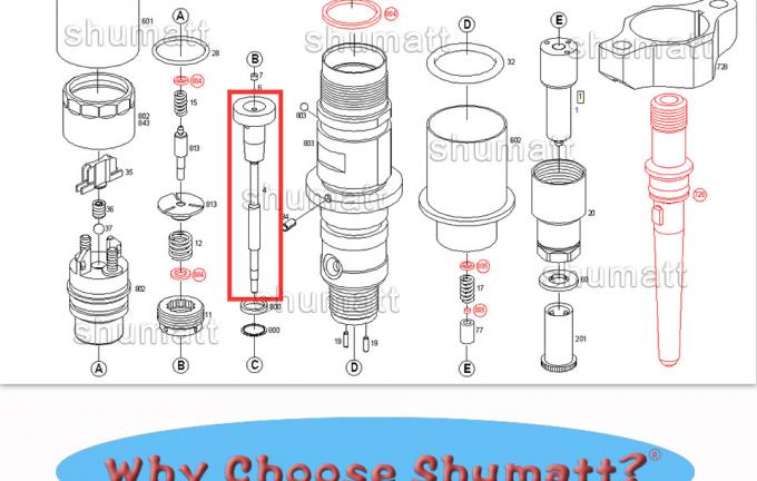 OEM new Shumatt  Injector Control Valve Set F00RJ02004 for 0445120050/071/161